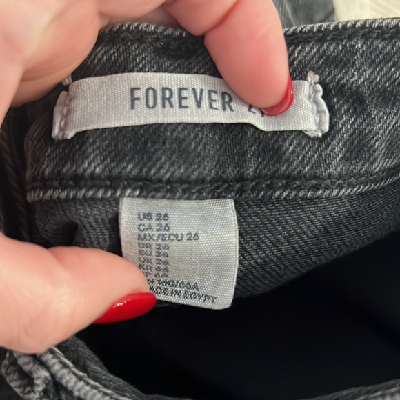 Forever21 Black Holey Jeans - Picture 2 of 3